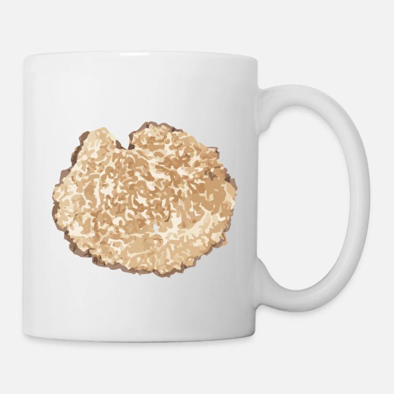 Truffe Tranche Brun - Mug blanc - blanc