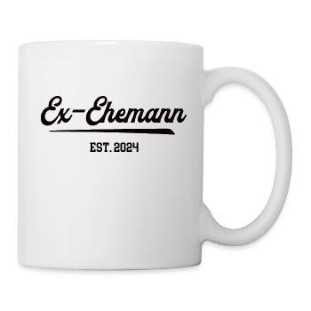 Ex Mann 2024 Frisch Geschieden Scheidung Exmann - Tasse - Weiß - Rechts