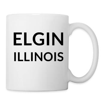 Elgin, Illinois, États-Unis - Mug blanc - blanc - Droite