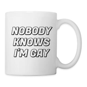 Personne ne sait que je suis gay - Mug blanc - blanc - Droite