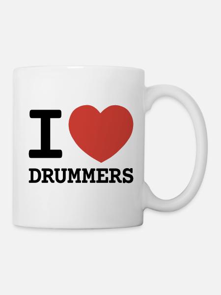J’adore les batteurs - Mug blanc - blanc