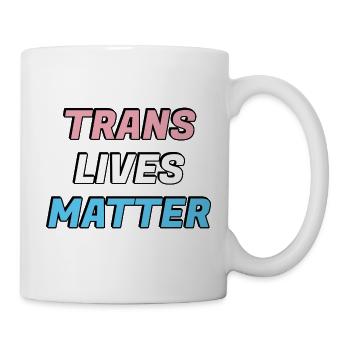 Les vies trans comptent - Mug blanc - blanc - Droite