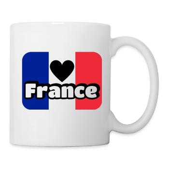 French flag blue white red - Mug - white - Right