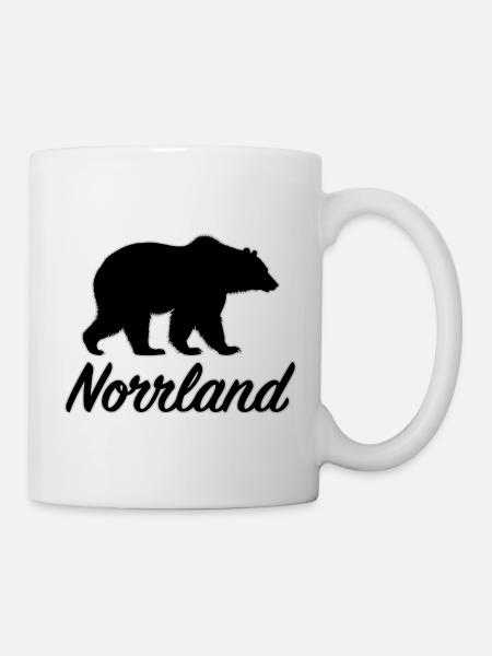 Norrland Bär Sverige Nordschweden Schweden - Tasse - Weiß