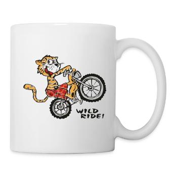 Wild Ride Tiger - Tasse - Weiß - Rechts