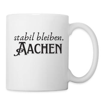Stabil bleiben Aachen - Tasse - Weiß - Rechts