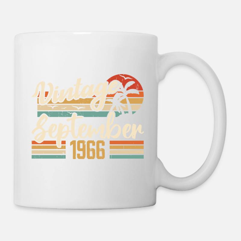 Septembre 1966 Cadeau Anniversaire September 1966 - Mug blanc - blanc
