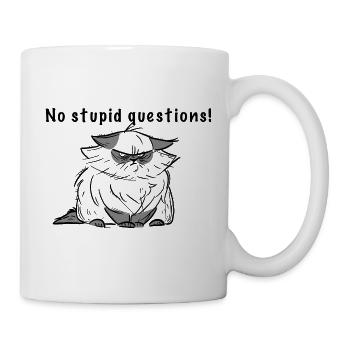 No stupid questions! - Mug - white - Right