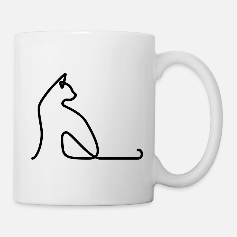 Cat 02 - Mug blanc - blanc