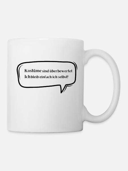 Costumes are overrated - Mug - white