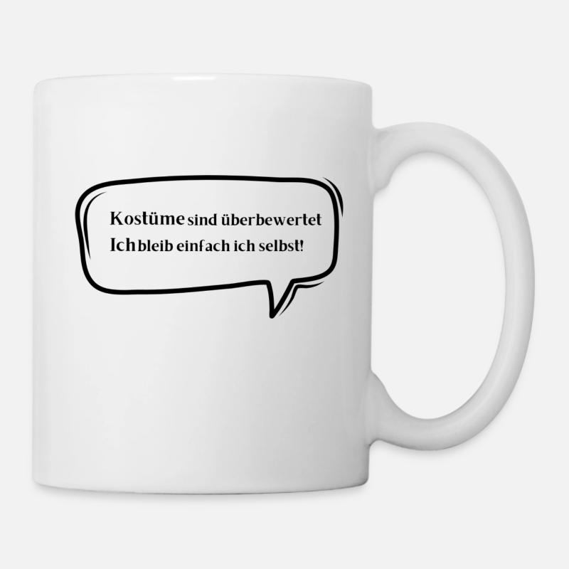 Les costumes sont surestimés - Mug blanc - blanc