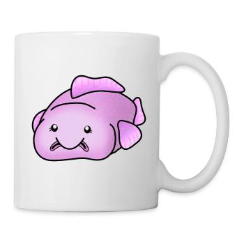 Blobfish, süßer hässlicher Fisch - Tasse - Weiß - Rechts