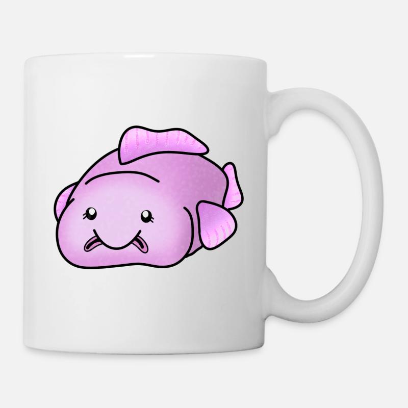 Blobfish, süßer hässlicher Fisch - Tasse - Weiß