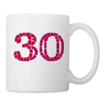 HAPPY BIRTHDAY. JOYEUX ANNIVERSAIRE. ANNIVERSAIRE. - Mug blanc - blanc - Droite