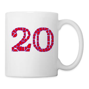 HAPPY BIRTHDAY. HAPPY BIRTHDAY. ANNIVERSARY. - Mug - white - Right