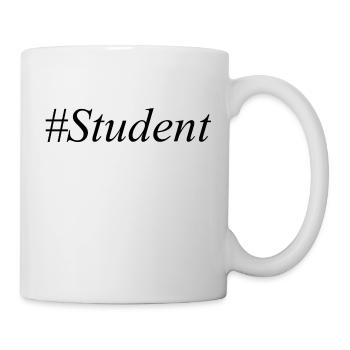 #Student Logo Noir - Mug blanc - blanc - Droite