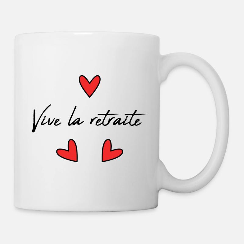 RETRAITE. RETRAITE. RETRAITEE. RETRAITE - Mug blanc - blanc