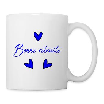 RUHESTAND. RUHESTAND. PENSIONIERT. GLÜCKLICHER RUHESTAND - Tasse - Weiß - Rechts