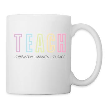 TEACH | Inspirational Teacher Print - Mug - white - Right
