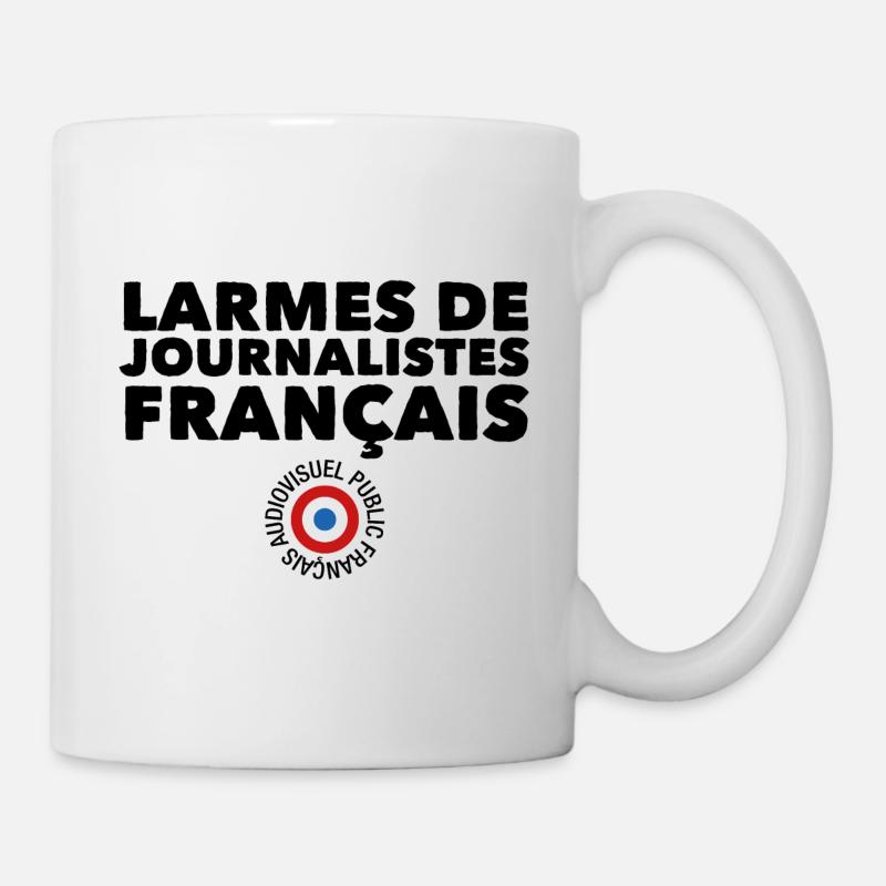 LARMES DE JOURNALISTES FRANÇAIS 💧💧💧 - Mug blanc - blanc