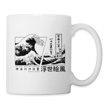 die große Welle vor Kanagawa Japan - Tasse - Weiß - Rechts