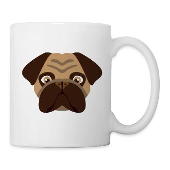 Dog Pug - Mug - white - Right