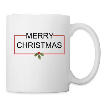 Frohes Weihnachtsgeschenk - Tasse - Weiß - Rechts