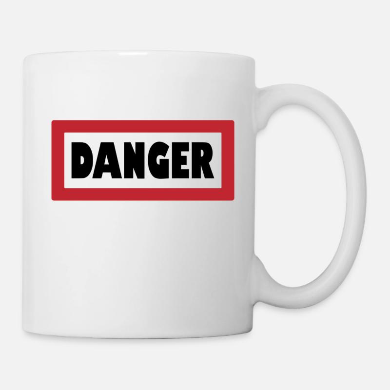 Avertissement : Élégamment dangereux - Mug blanc - blanc