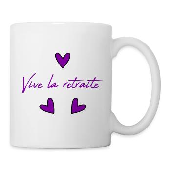 RUHESTAND. FEIERTAG. RUHESTAND. PENSIONIERT. RUHESTAND. - Tasse - Weiß - Rechts