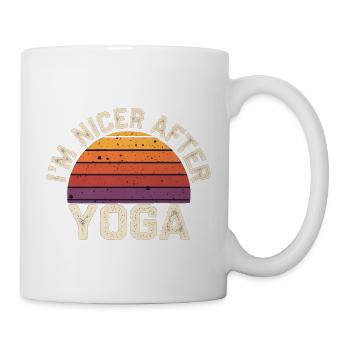 I'm Nicer After Yoga 17 - Tasse - Weiß - Rechts