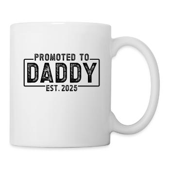 Promoted to dad set for 2025 - Mug - white - Right
