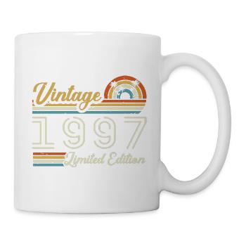 Anniversaire 28 Ans | Millésime 1997 Cadeau 1997 - Mug blanc - blanc - Droite