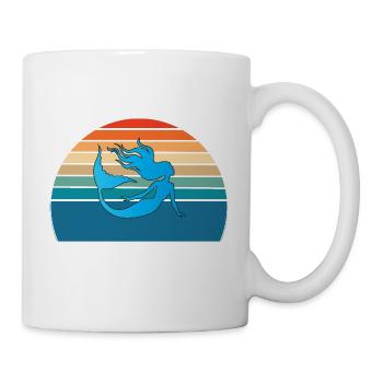 Kleine Meerjungfrau Humor - Tasse - Weiß - Rechts