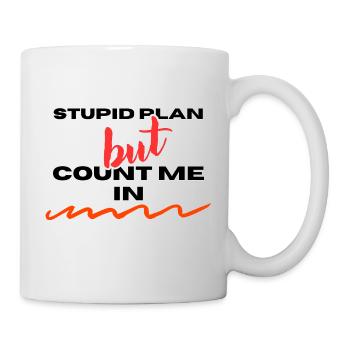 PLAN STUPIDE - Mug blanc - blanc - Droite