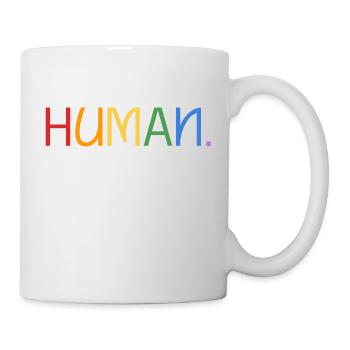 Human-Mensch-Pride - Tasse - Weiß - Rechts