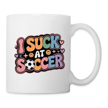 I Suck At Soccer 11 - Tasse - Weiß - Rechts