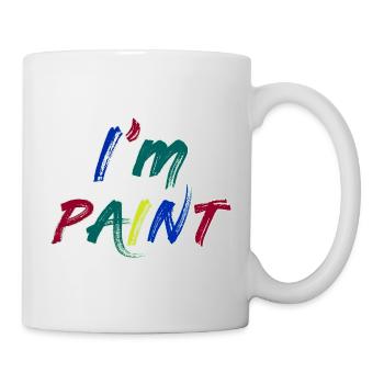 JE SUIS PEINTRE - J’adore peindre au doigt – Peintures au doigt - Mug blanc - blanc - Droite