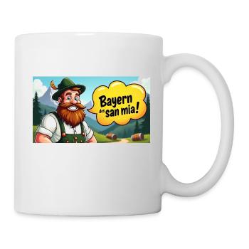 Bayern des san mia! - Tasse - Weiß - Rechts