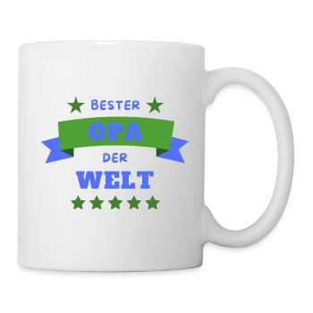 Bester Opa der Welt - Tasse - Weiß - Rechts