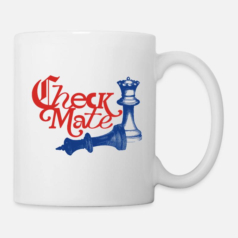 Check Mate Statement - Tasse - Weiß
