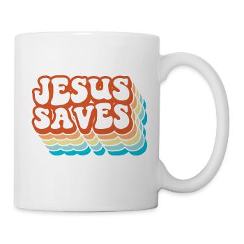 Jésus sauve - Mug blanc - blanc - Droite