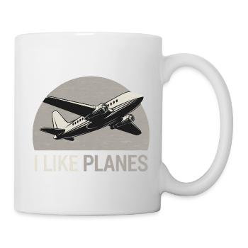 I Like Planes 16 - Tasse - Weiß - Rechts