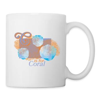 Coral magic in focus - Mug - white - Right