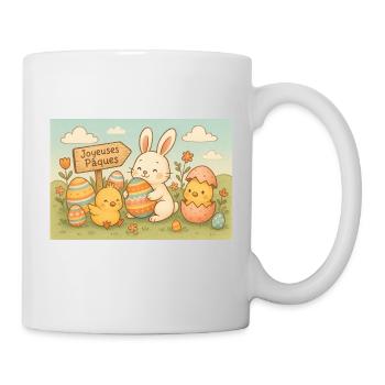 Fête de Pâques - Mug blanc - blanc - Droite