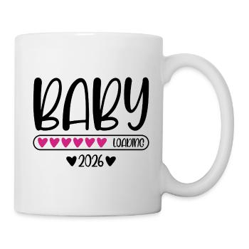Baby 2026 loading - Tasse - Weiß - Rechts