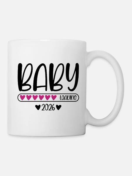 Baby 2026 loading - Tasse - Weiß