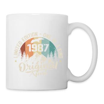 Cadeau Anniversaire Avril 1987 April 1987 - Mug blanc - blanc - Droite