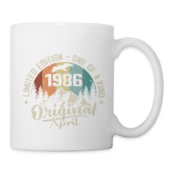 Geburtstagsgeschenk April 1986 April 1986 - Tasse - Weiß - Rechts