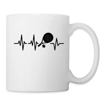 Mein Herz schlaegt fuer Padel 1 - Tasse - Weiß - Rechts