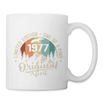 Geburtstagsgeschenk April 1977 April 1977 - Tasse - Weiß - Rechts